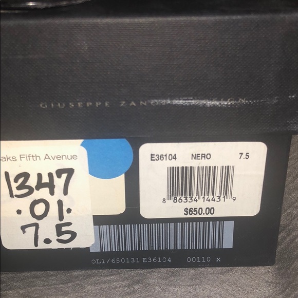 Black Giuseppe zanotti heels size 7.5 - Picture 2 of 4